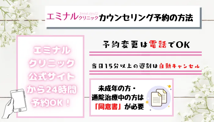 エミナルクリニック梅田カウンセリング予約