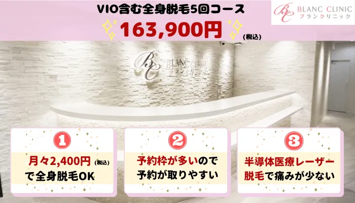 ブランクリニック全身比較