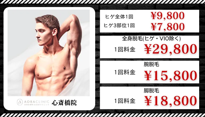 あおばクリニック心斎橋比較料金