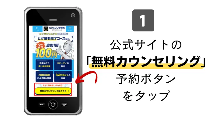 ゴリラクリニック京都烏丸カウンセリング予約1