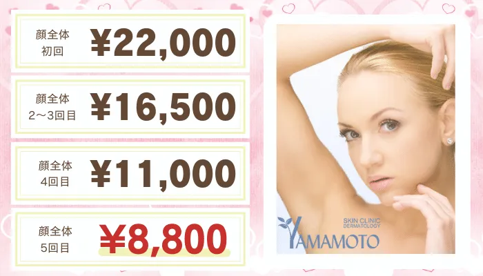 スキンクリニック山本皮フ科比較おすすめプラン顔
