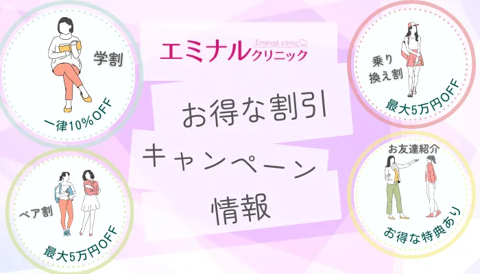 エミナルクリニック割引キャンペーン情報