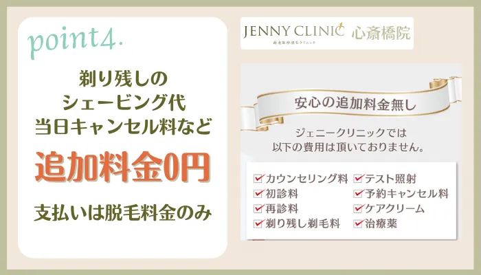 ジェニークリニック心斎橋のおすすめポイント4