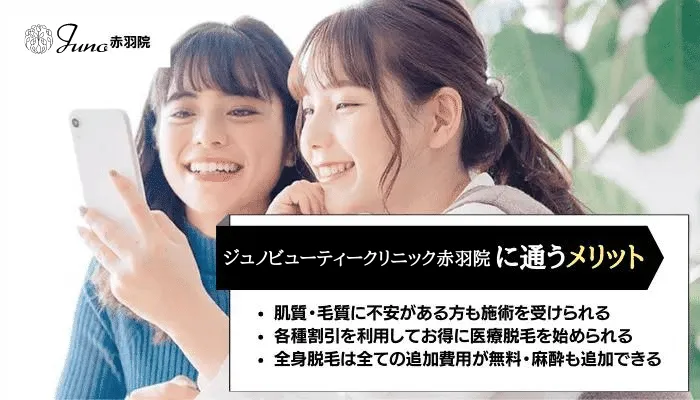 ジュノビューティークリニック赤羽メリット