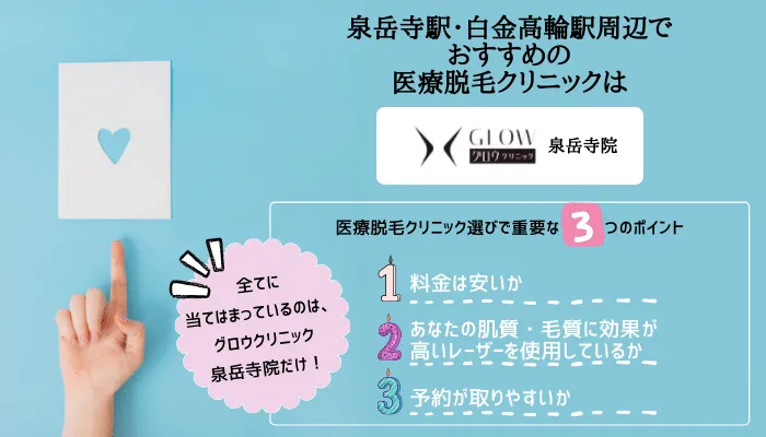 医療脱毛 泉岳寺駅・白金高輪駅総評