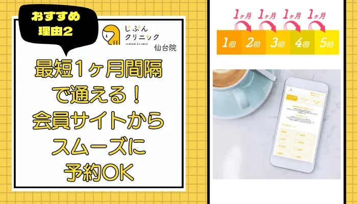 じぶんクリニック仙台おすすめ理由1