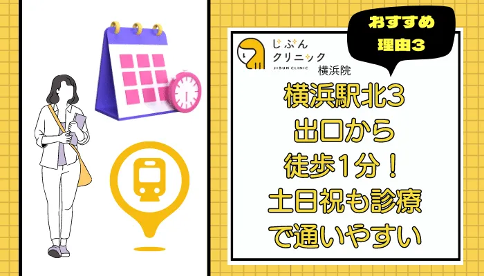 じぶんクリニック横浜おすすめ理由3