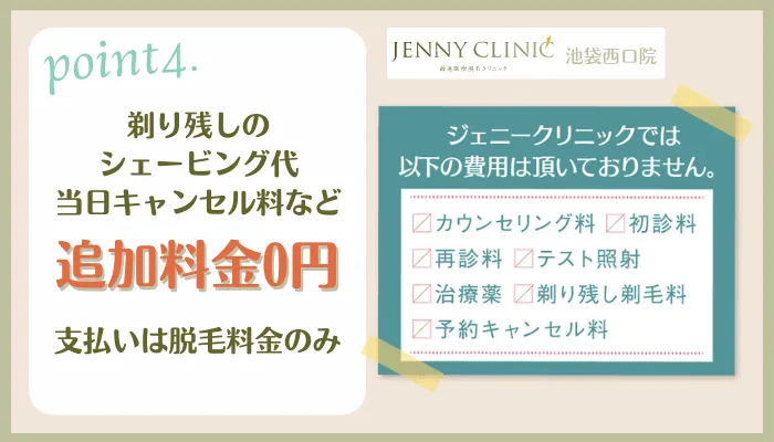 ジェニークリニック池袋西口おすすめポイント4