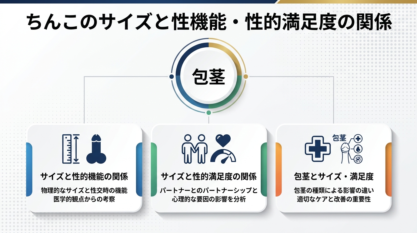ちんこのサイズと性機能・性的満足度の関係