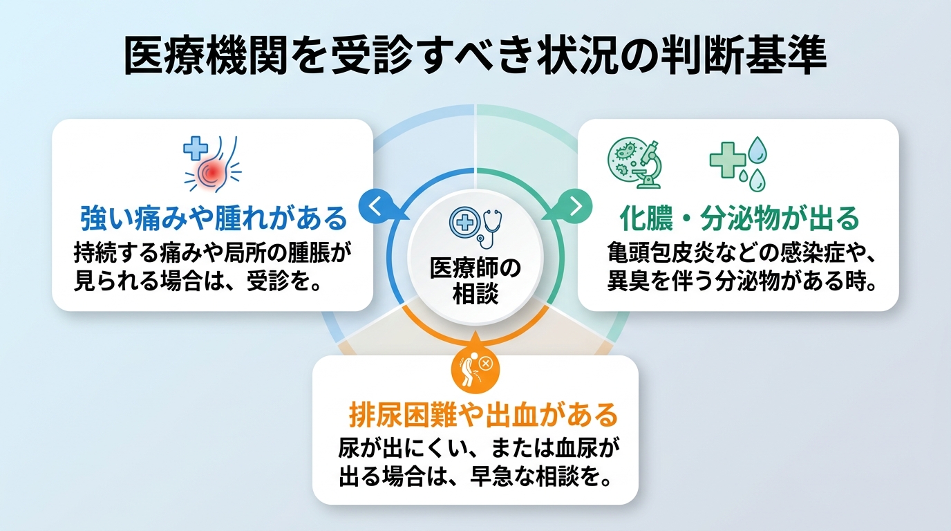 医療機関を受診すべき状況の判断基準
