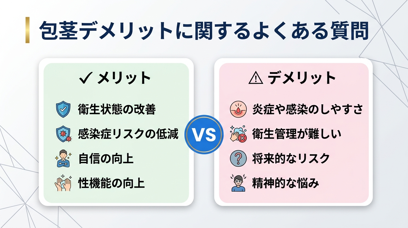 包茎デメリットに関するよくある質問