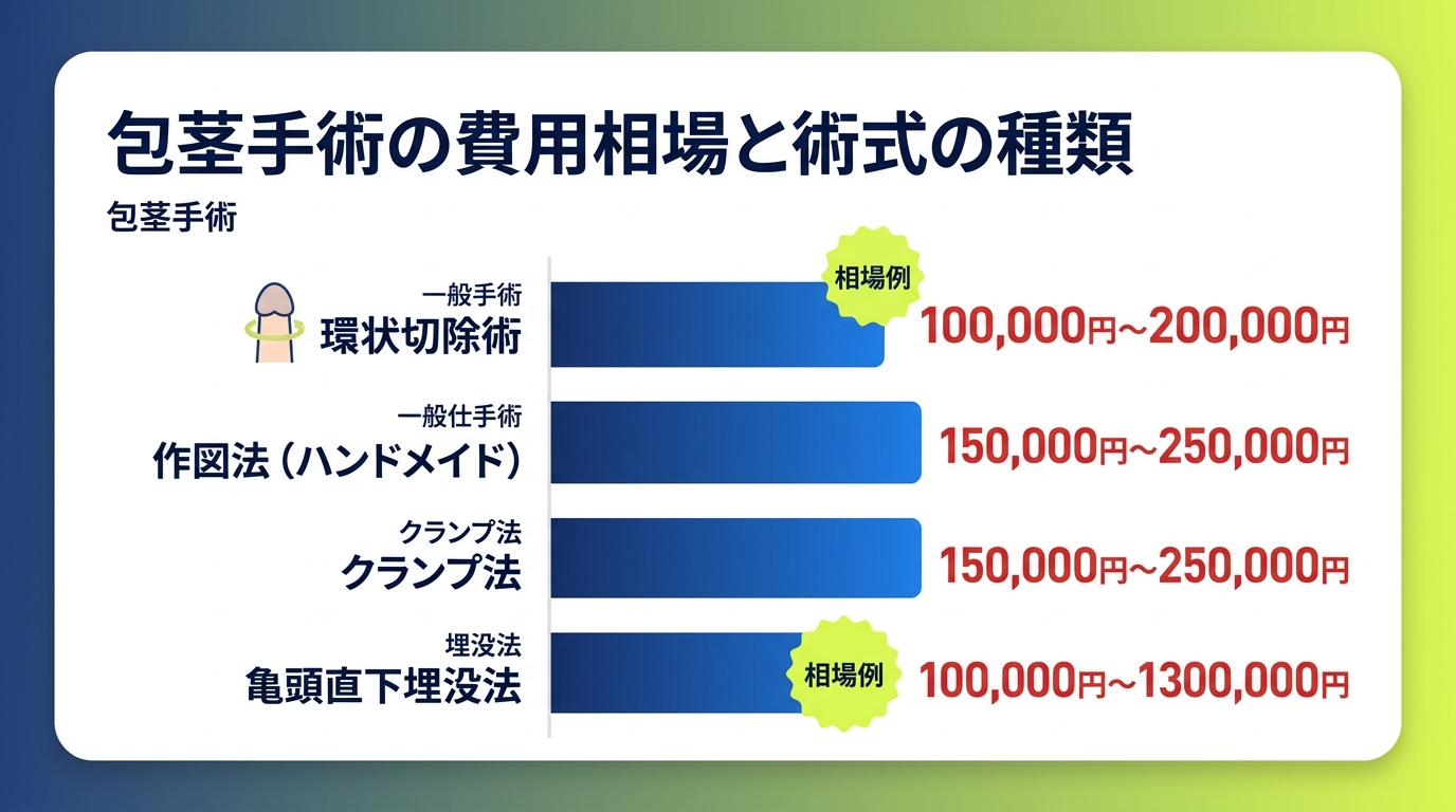 包茎手術の費用相場と術式の種類