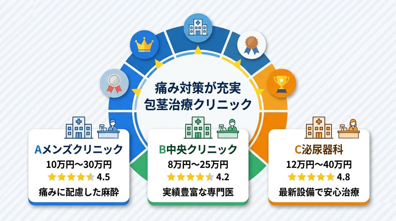 おすすめクリニック10選｜痛み対策が充実