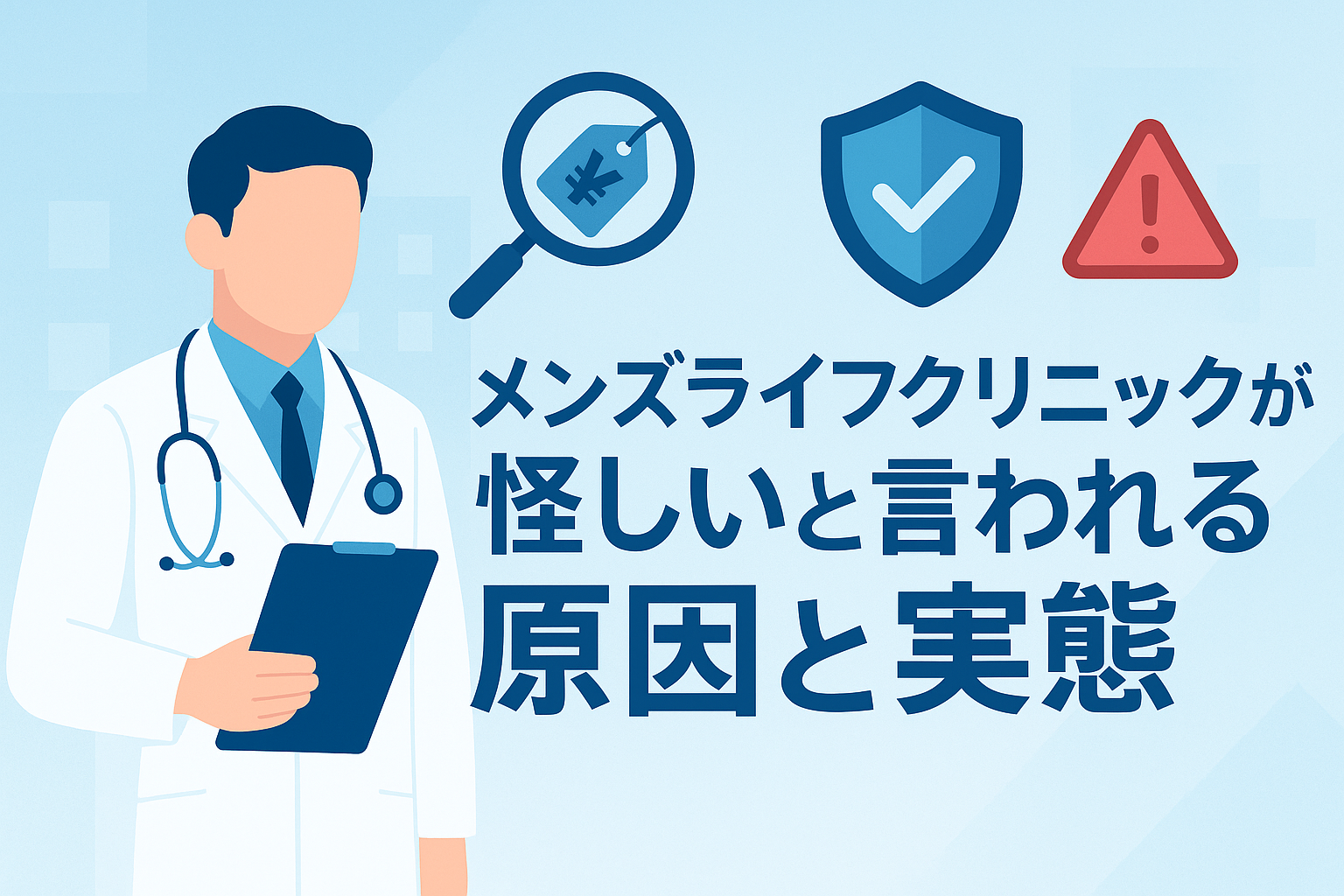 メンズライフクリニックが怪しいと言われる原因と実態